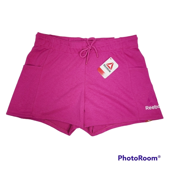 * Reebok XXXL athletic fitness shorts fuchsia red drawstring waistline s… - Picture 2 of 7